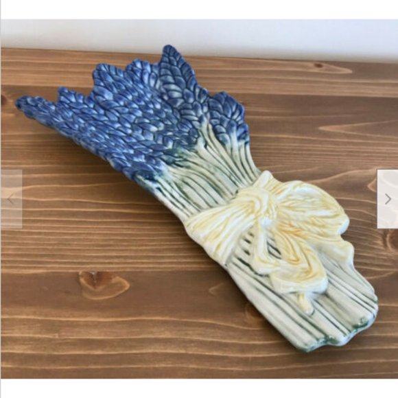 Marjolein Bastin Lavender Flower Bunch 10 1/4" Ceramic Spoon Rest - Picture 4 of 4